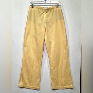 SOFT SURROUNDINGS Pale yellow waffle knit pants size PM.‎